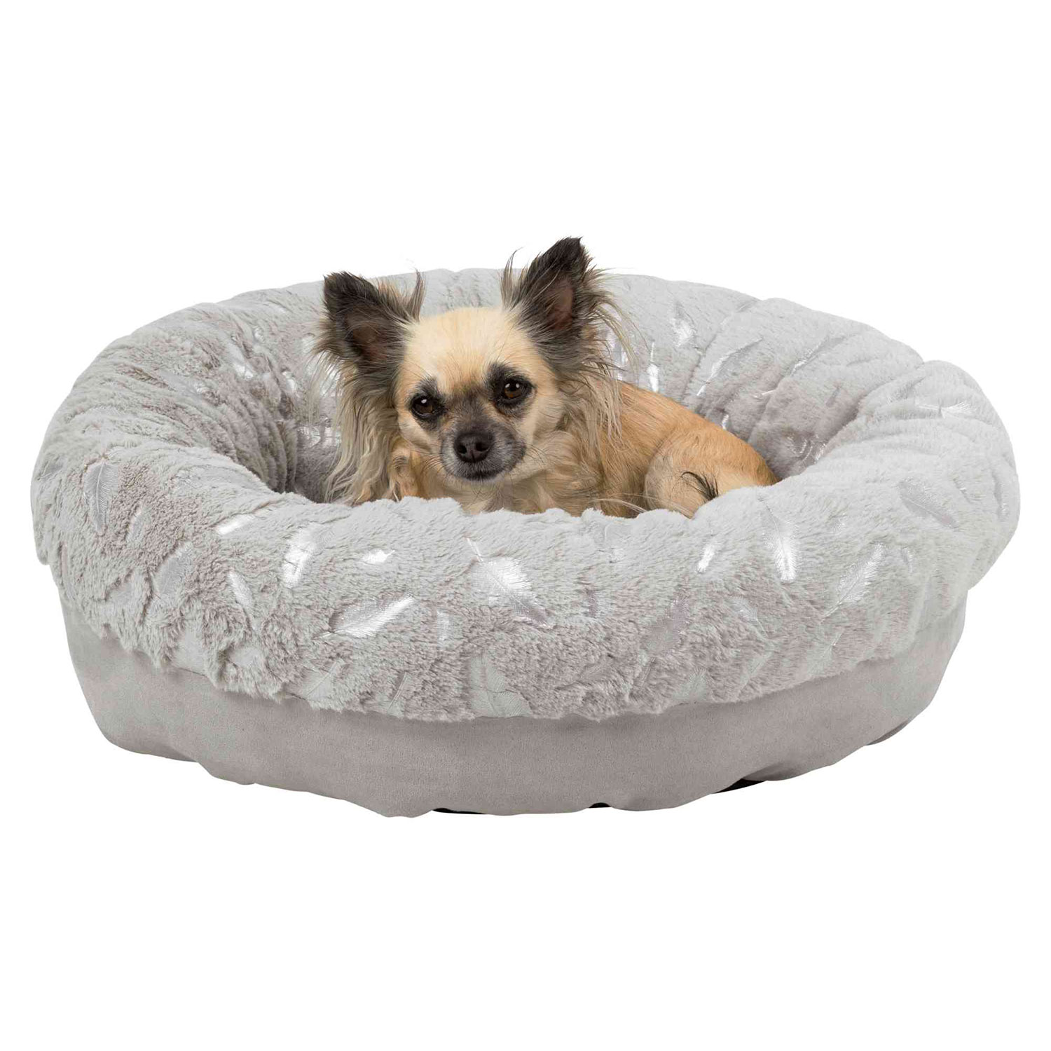 Cama Feather, ø50 cm, Gris-Plata