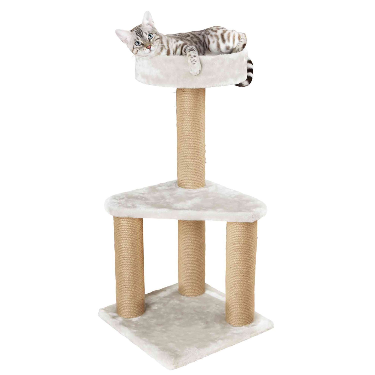 Poste Rascador Ivan, 82 cm, Gris Claro