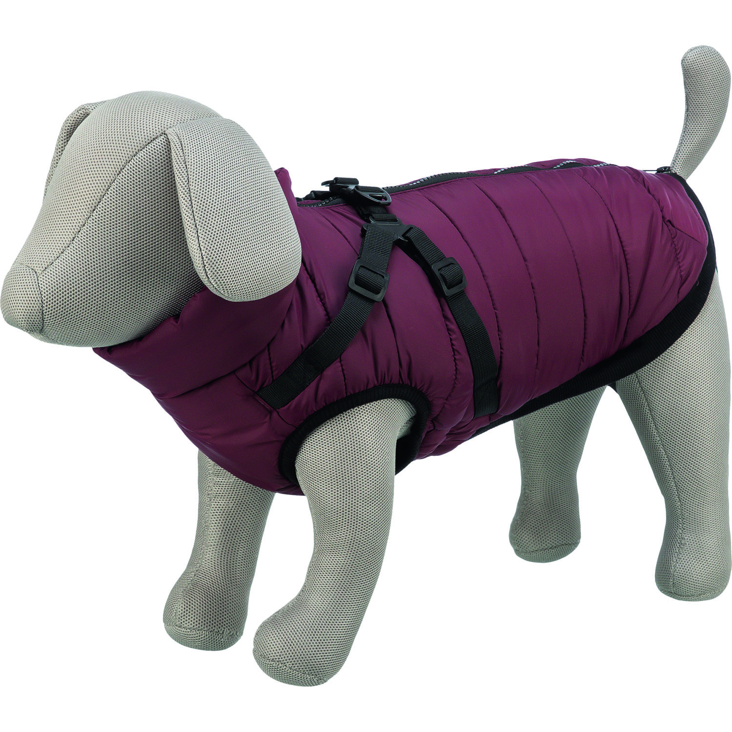 Abrigo con arnés de invierno Pirou, XXS, 24 cm, Granate