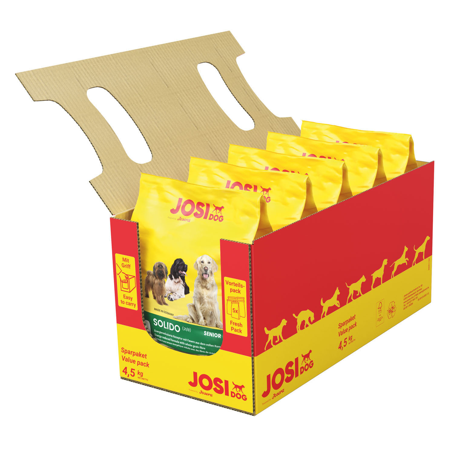 Saco Perro Solido, JOSIDOG, 5x900 g