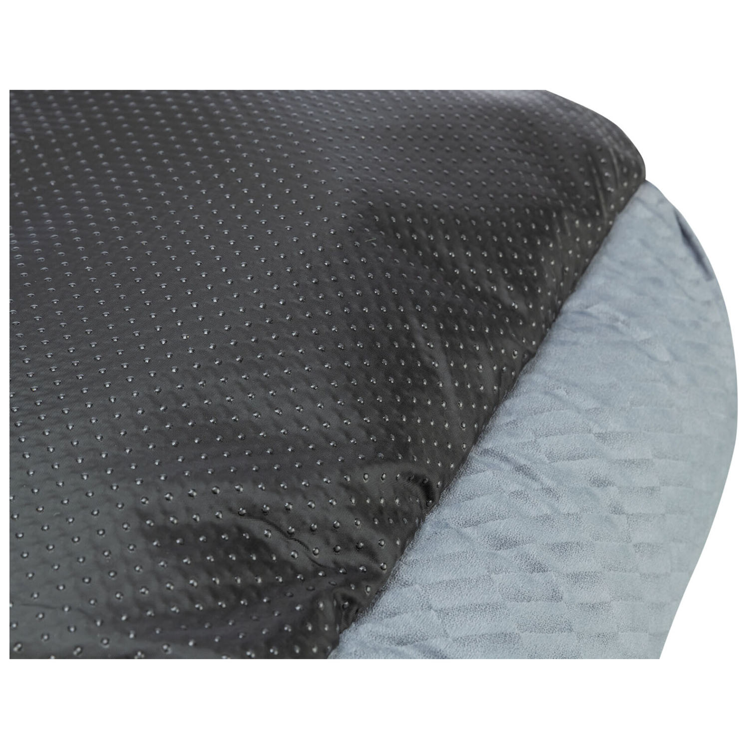 Cama Alena, cuadrada, 60 × 50 cm, Azul/Gris