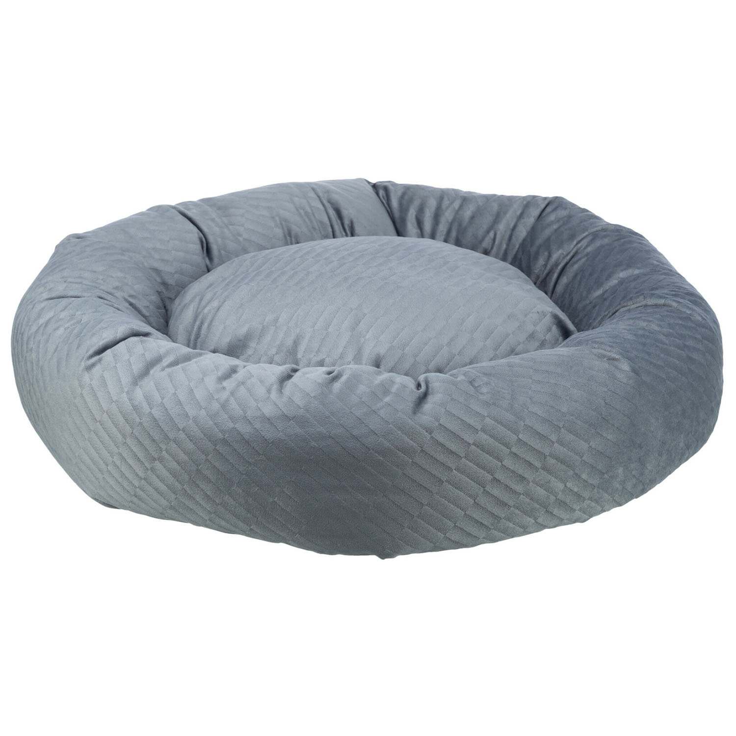 Cama Alena, redonda, ø 50 cm, Azul/Gris